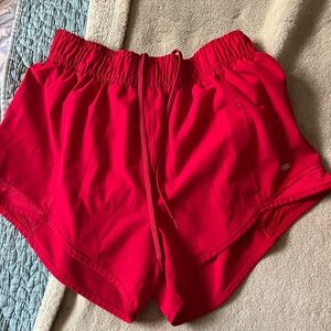 Red medium athletic shorts